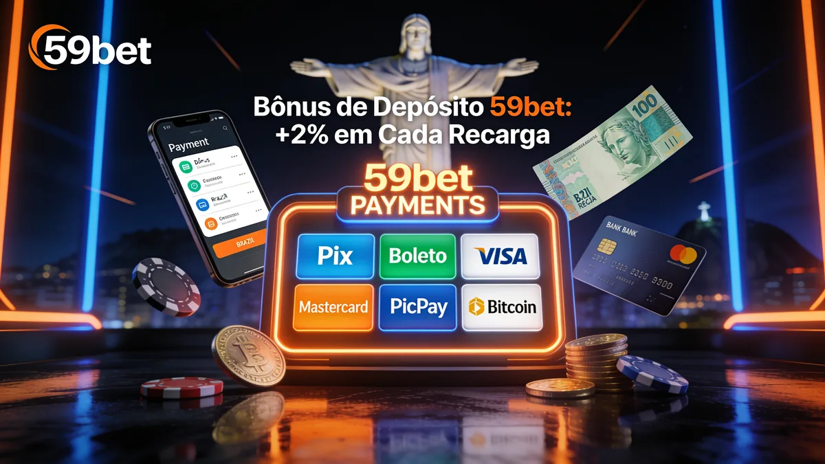 Bônus de Depósito 59bet: +2% em Cada Recarga: guia de 59bet para jogadores no Brasil